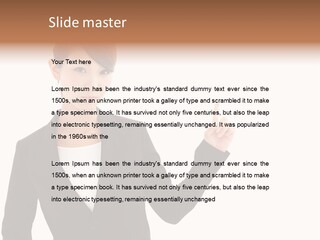 Background Beautiful Suit PowerPoint Template