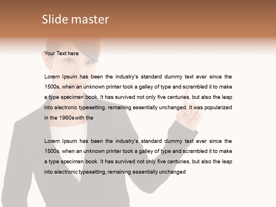 Background Beautiful Suit PowerPoint Template