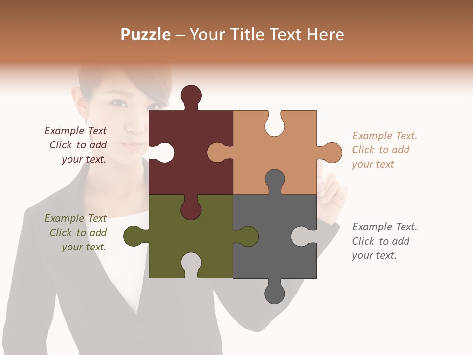 Background Beautiful Suit PowerPoint Template