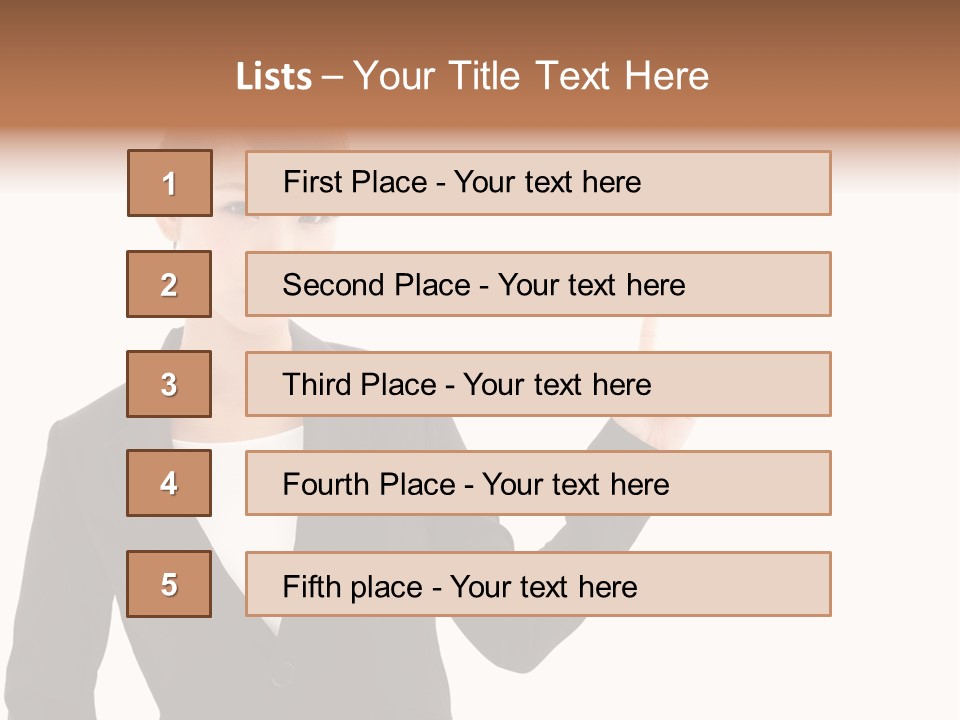 Background Beautiful Suit PowerPoint Template