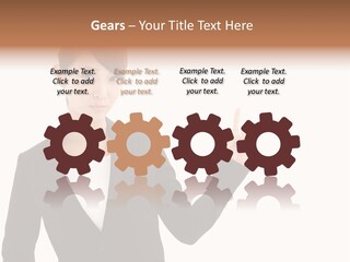 Background Beautiful Suit PowerPoint Template