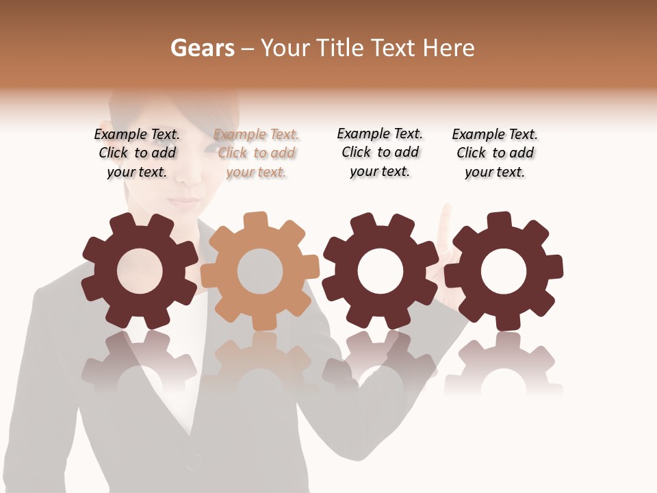 Background Beautiful Suit PowerPoint Template