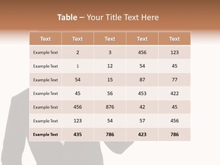 Background Beautiful Suit PowerPoint Template