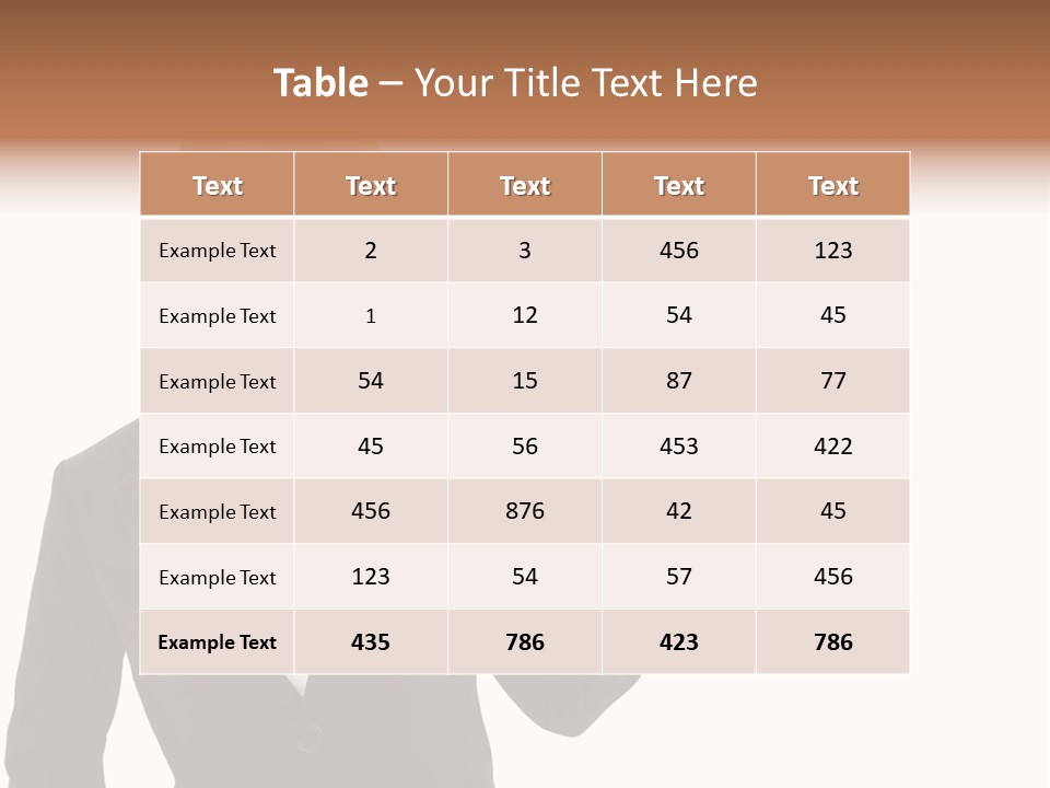 Background Beautiful Suit PowerPoint Template