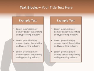 Background Beautiful Suit PowerPoint Template