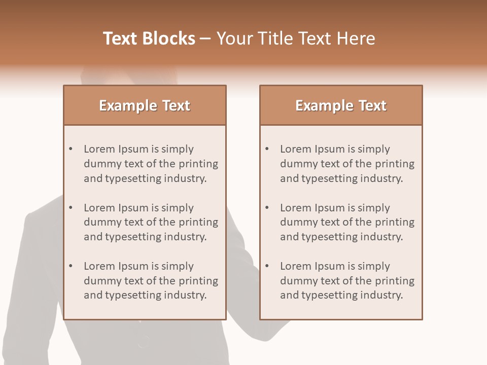 Background Beautiful Suit PowerPoint Template