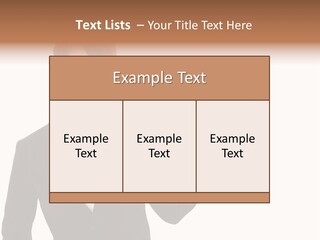 Background Beautiful Suit PowerPoint Template