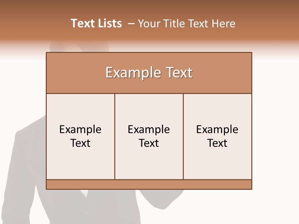 Background Beautiful Suit PowerPoint Template