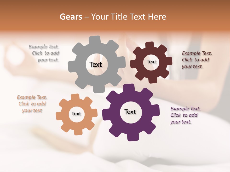 A Woman Sitting On A Bed With Her Hands In The Air PowerPoint Template