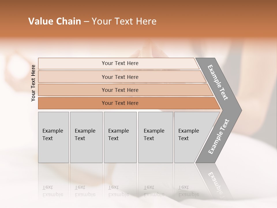 A Woman Sitting On A Bed With Her Hands In The Air PowerPoint Template