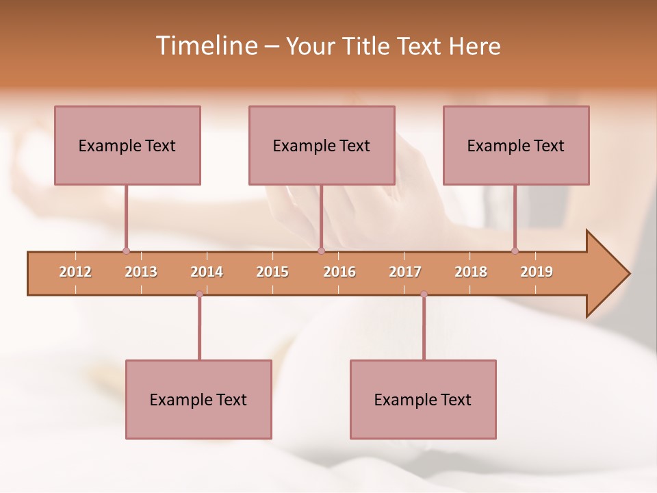 A Woman Sitting On A Bed With Her Hands In The Air PowerPoint Template