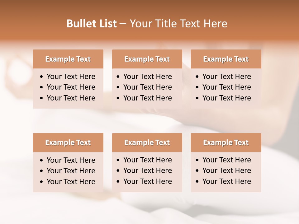 A Woman Sitting On A Bed With Her Hands In The Air PowerPoint Template