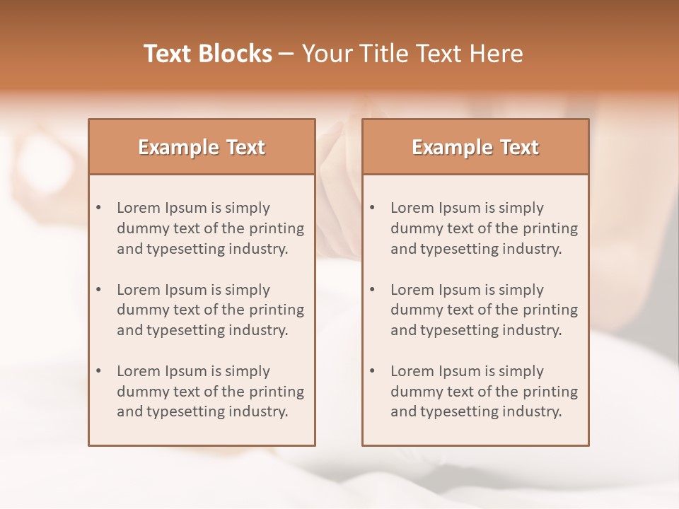 A Woman Sitting On A Bed With Her Hands In The Air PowerPoint Template