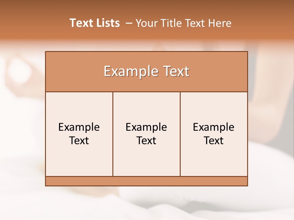 A Woman Sitting On A Bed With Her Hands In The Air PowerPoint Template