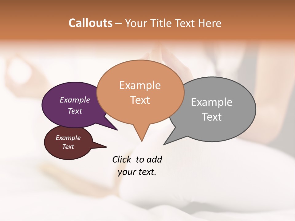 A Woman Sitting On A Bed With Her Hands In The Air PowerPoint Template