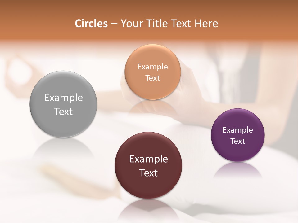 A Woman Sitting On A Bed With Her Hands In The Air PowerPoint Template