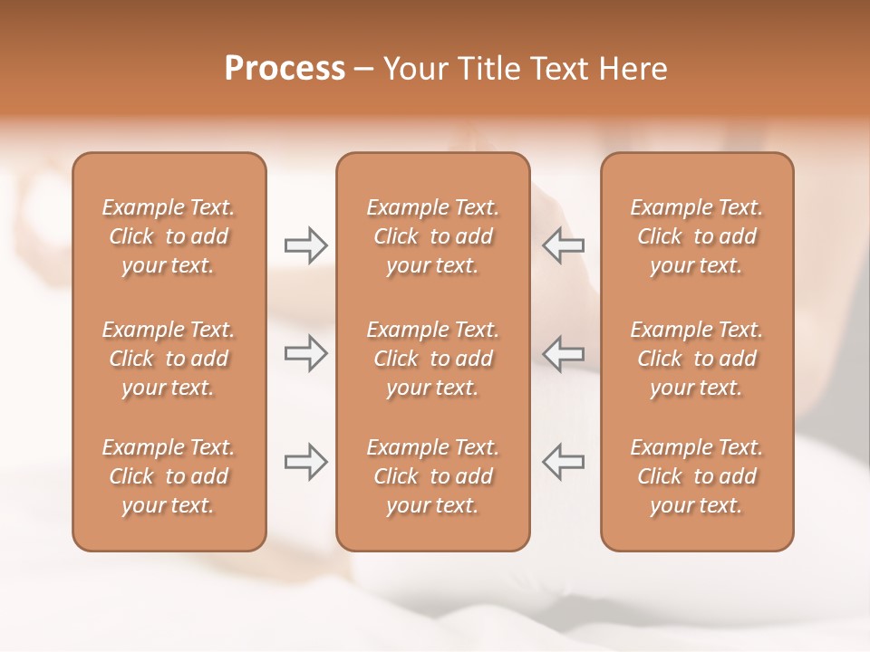 A Woman Sitting On A Bed With Her Hands In The Air PowerPoint Template