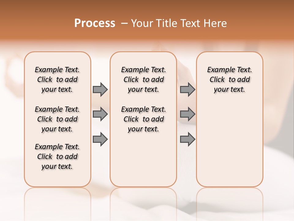 A Woman Sitting On A Bed With Her Hands In The Air PowerPoint Template
