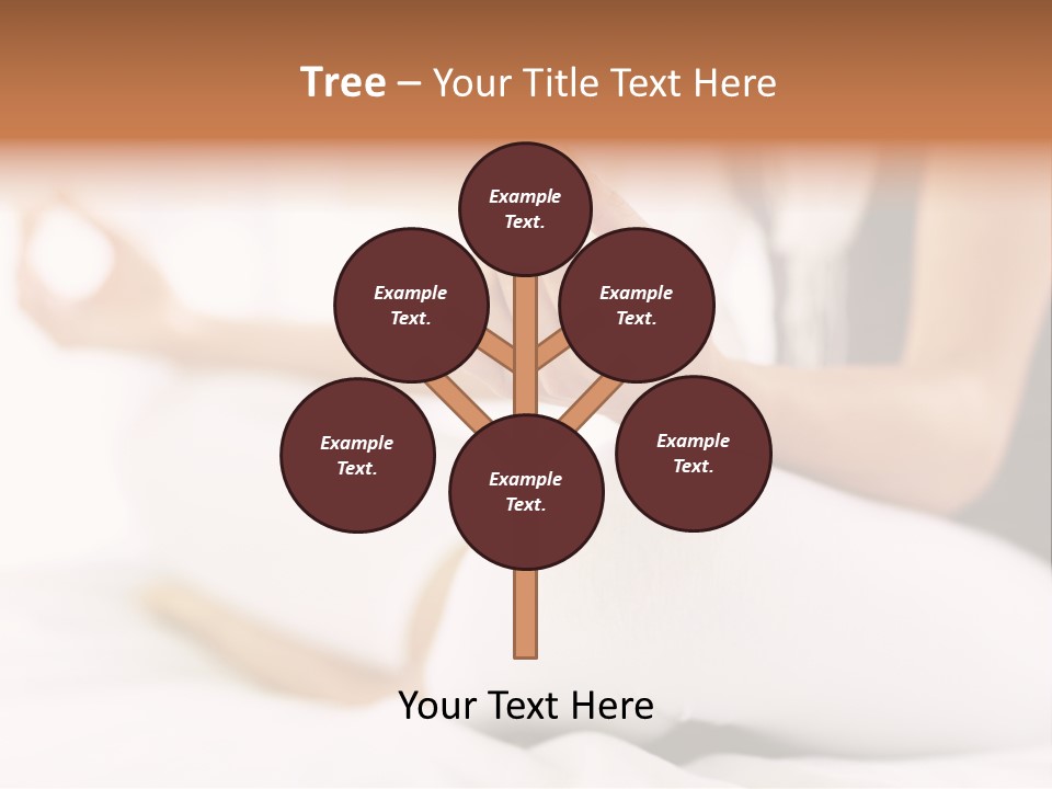 A Woman Sitting On A Bed With Her Hands In The Air PowerPoint Template