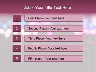 International Moscow Lyrics PowerPoint Template
