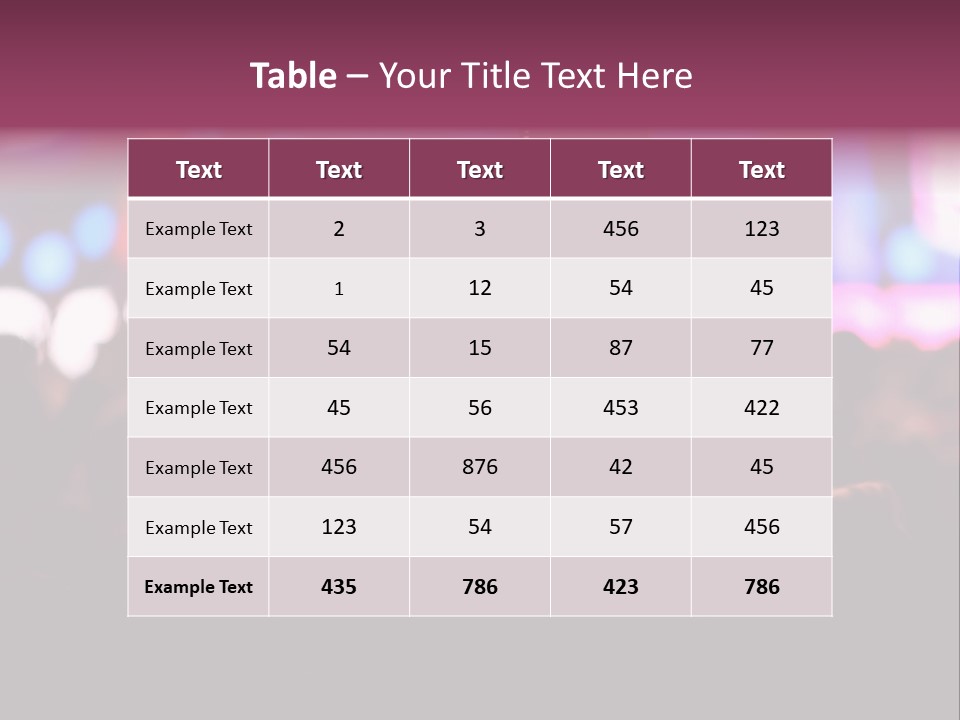International Moscow Lyrics PowerPoint Template