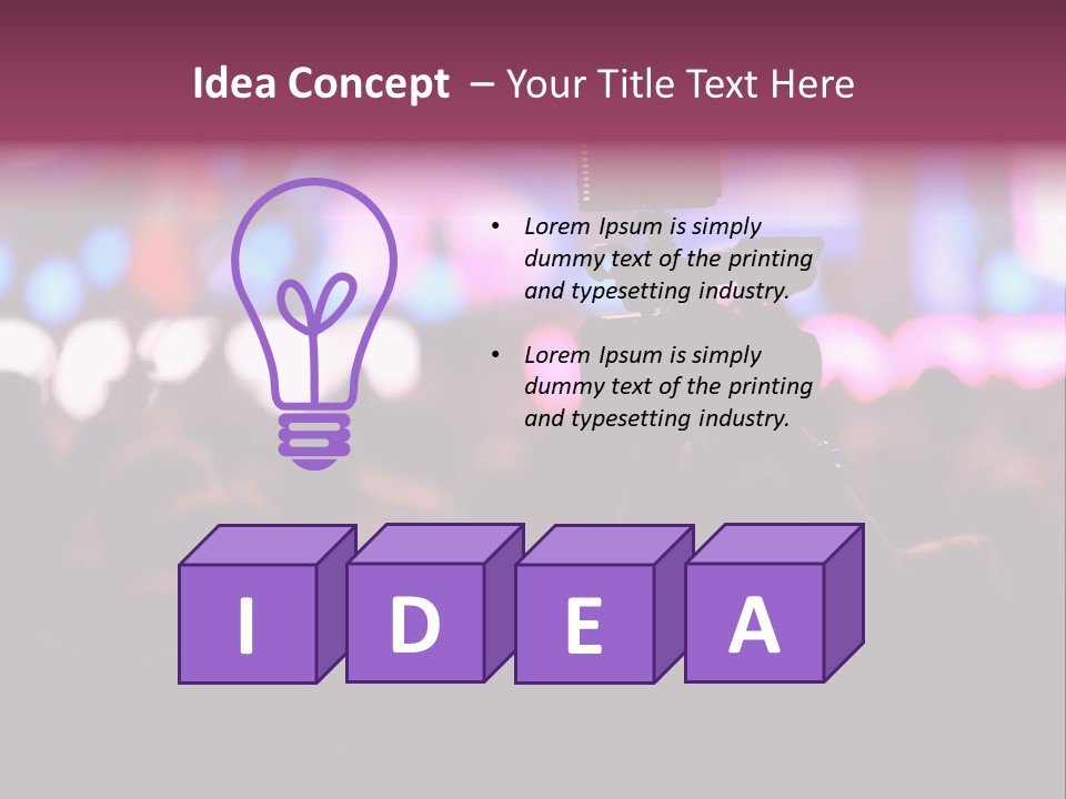 International Moscow Lyrics PowerPoint Template