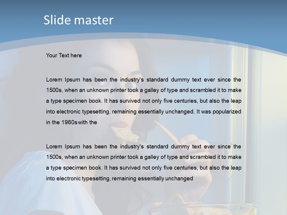 One Person Beauty PowerPoint Template