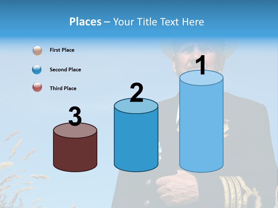 Outdoor Captain Pose PowerPoint Template