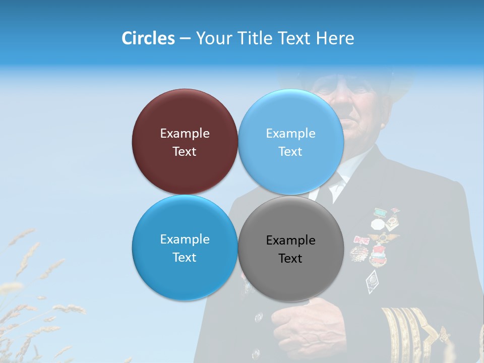 Outdoor Captain Pose PowerPoint Template