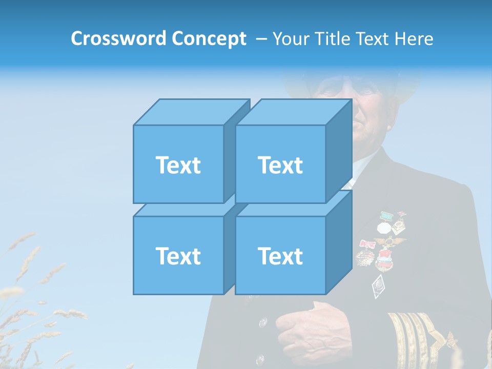 Outdoor Captain Pose PowerPoint Template