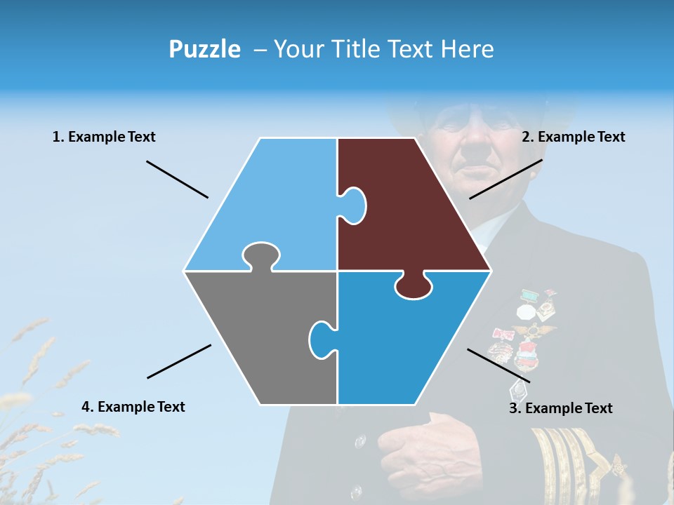 Outdoor Captain Pose PowerPoint Template