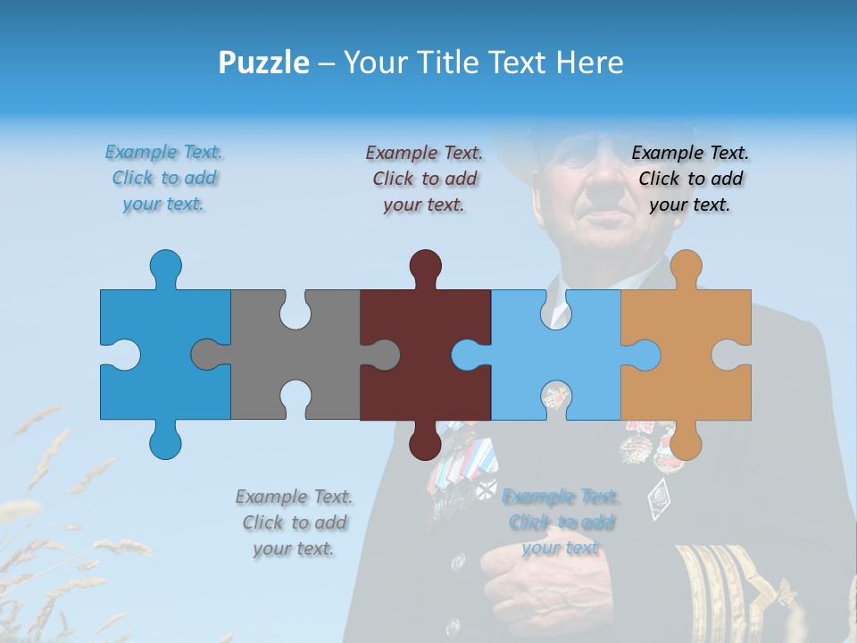 Outdoor Captain Pose PowerPoint Template