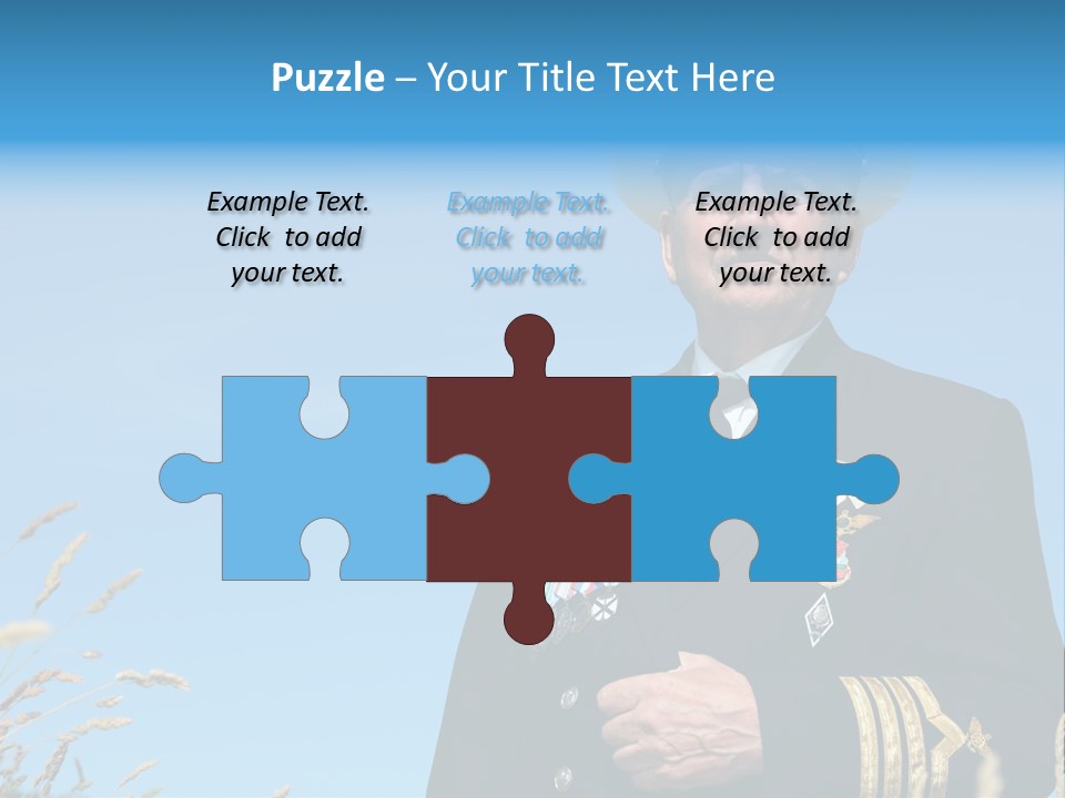 Outdoor Captain Pose PowerPoint Template