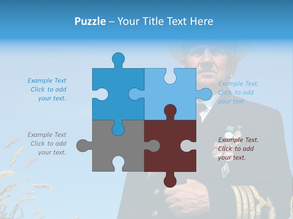 Outdoor Captain Pose PowerPoint Template