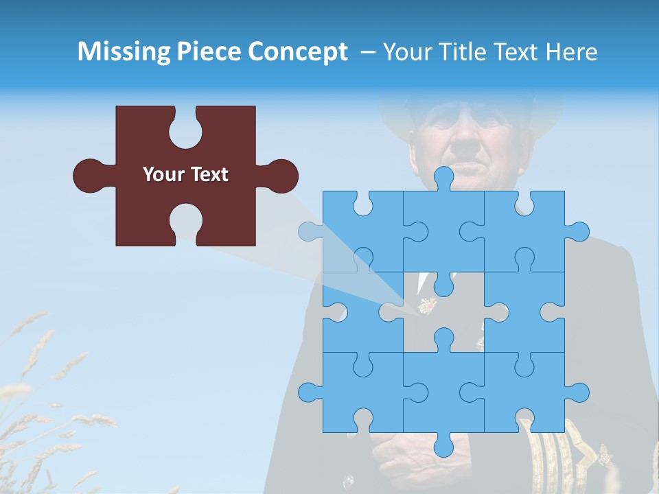 Outdoor Captain Pose PowerPoint Template