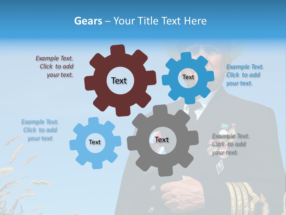 Outdoor Captain Pose PowerPoint Template