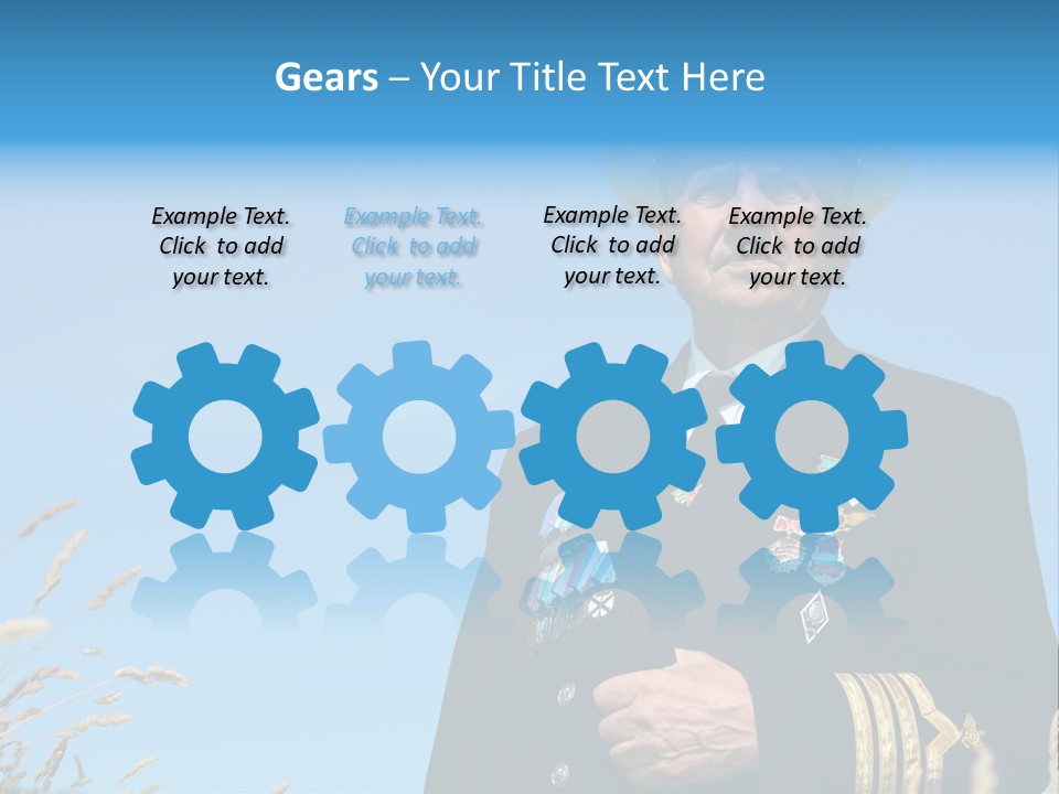 Outdoor Captain Pose PowerPoint Template