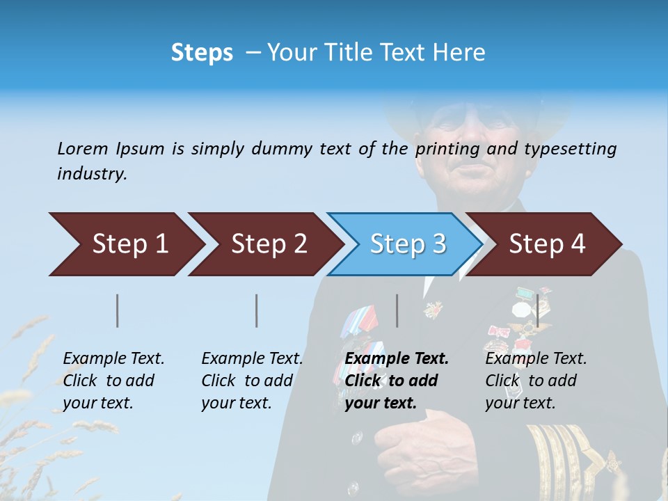 Outdoor Captain Pose PowerPoint Template
