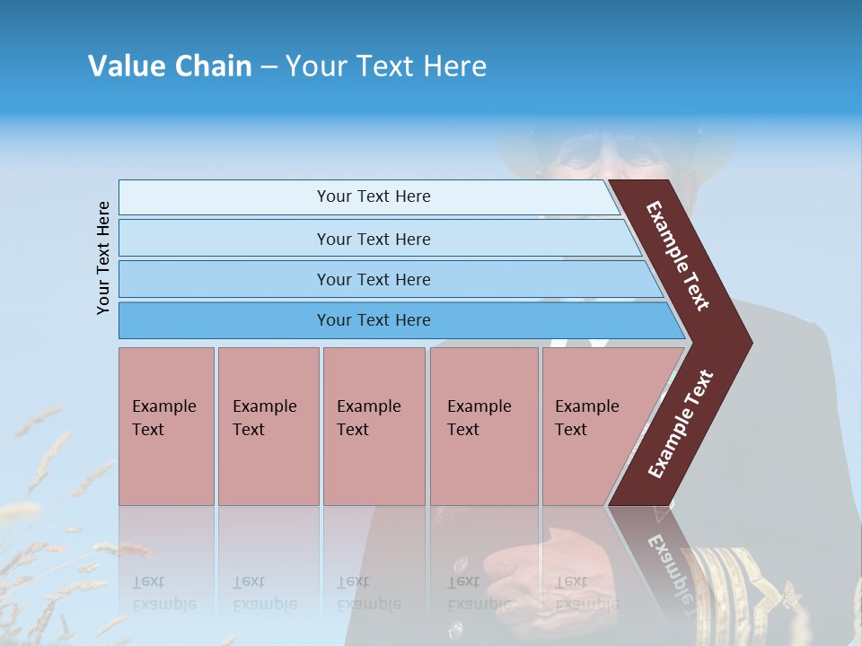 Outdoor Captain Pose PowerPoint Template