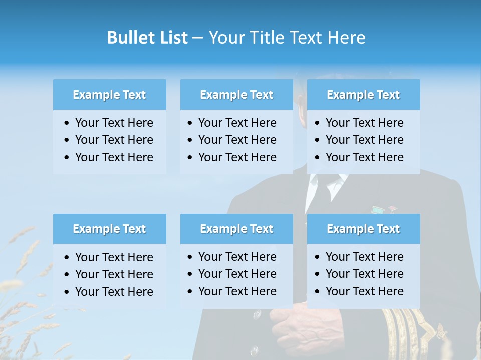 Outdoor Captain Pose PowerPoint Template