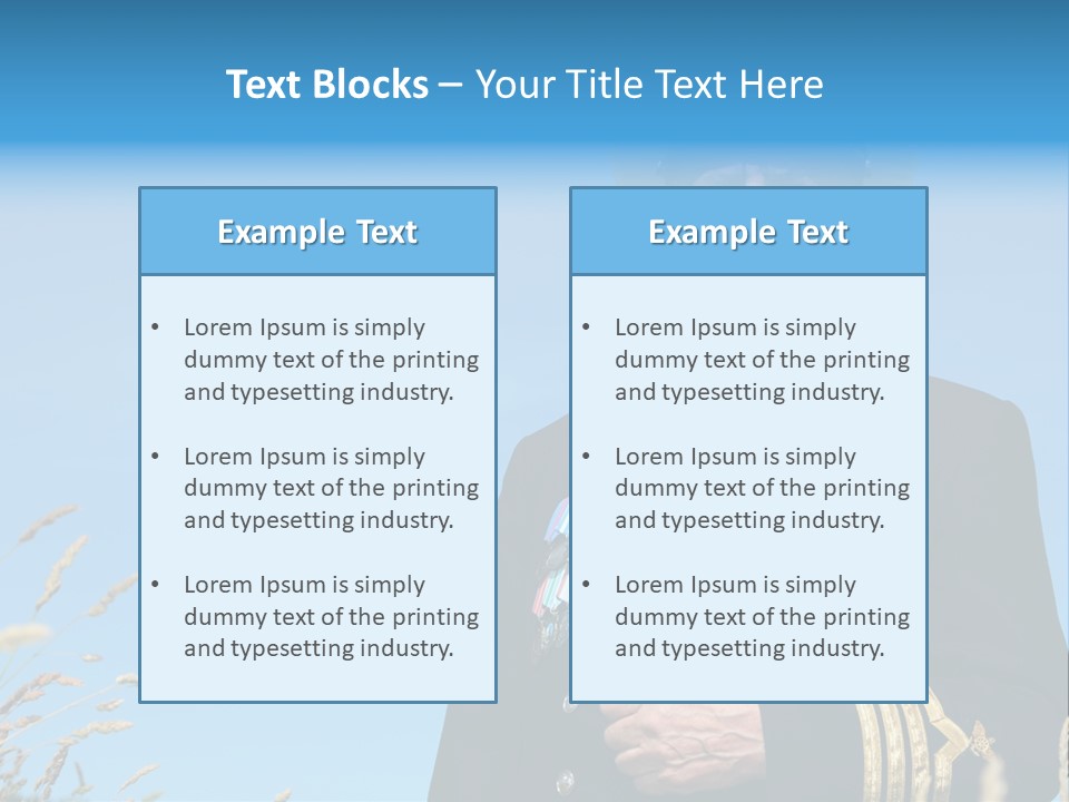Outdoor Captain Pose PowerPoint Template