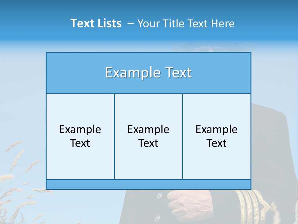 Outdoor Captain Pose PowerPoint Template