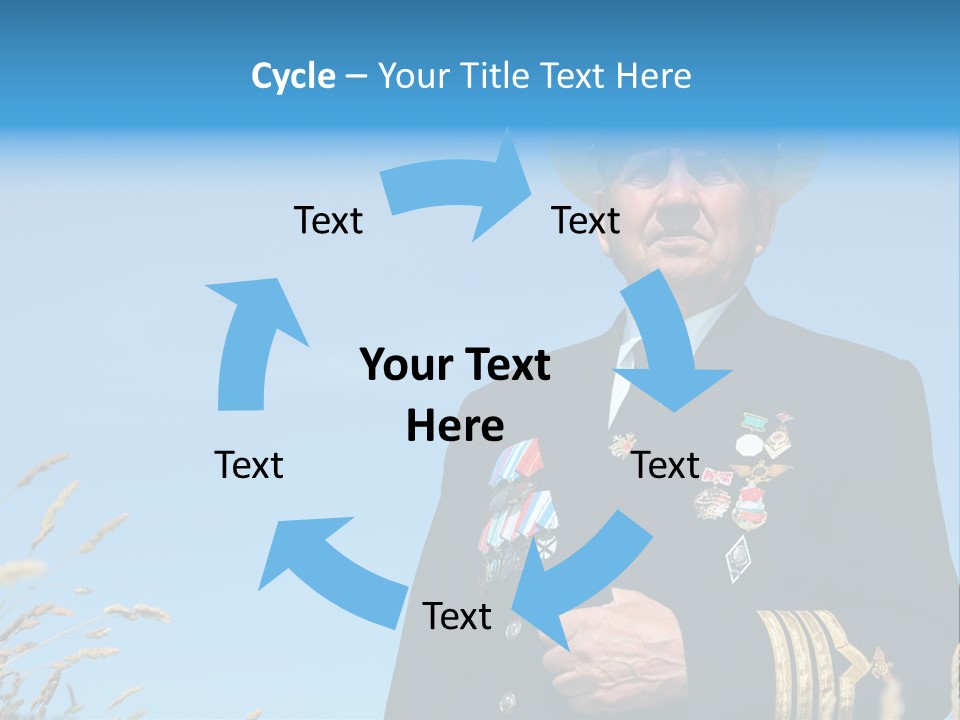 Outdoor Captain Pose PowerPoint Template