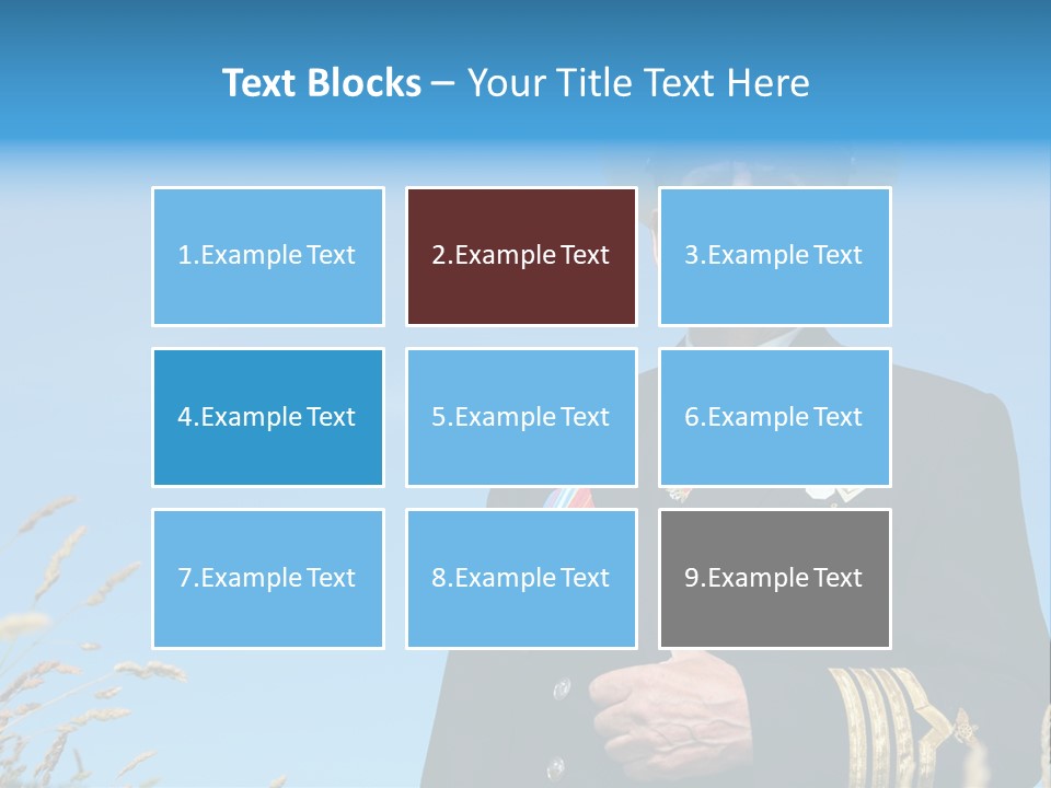 Outdoor Captain Pose PowerPoint Template