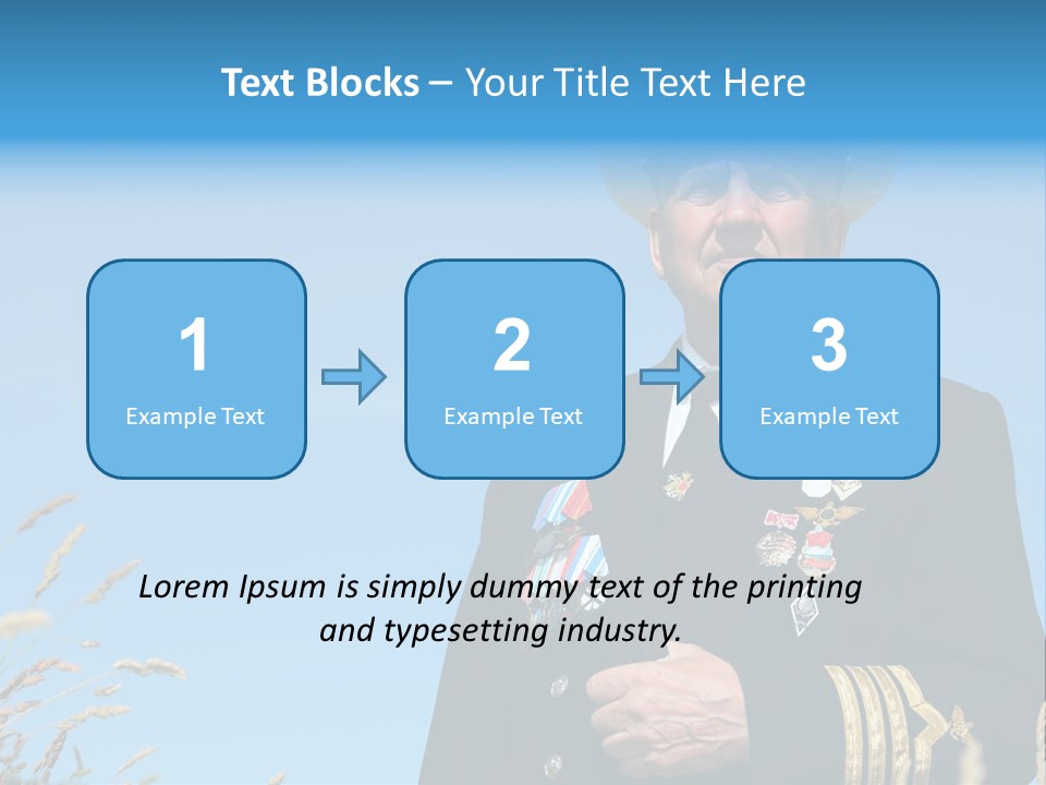 Outdoor Captain Pose PowerPoint Template