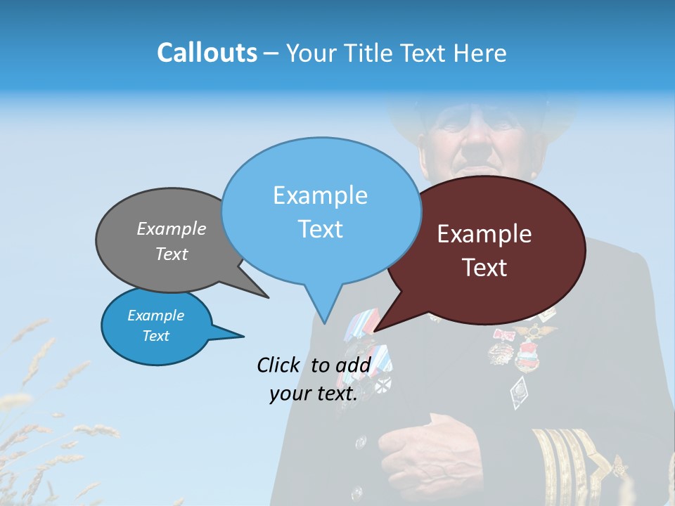 Outdoor Captain Pose PowerPoint Template