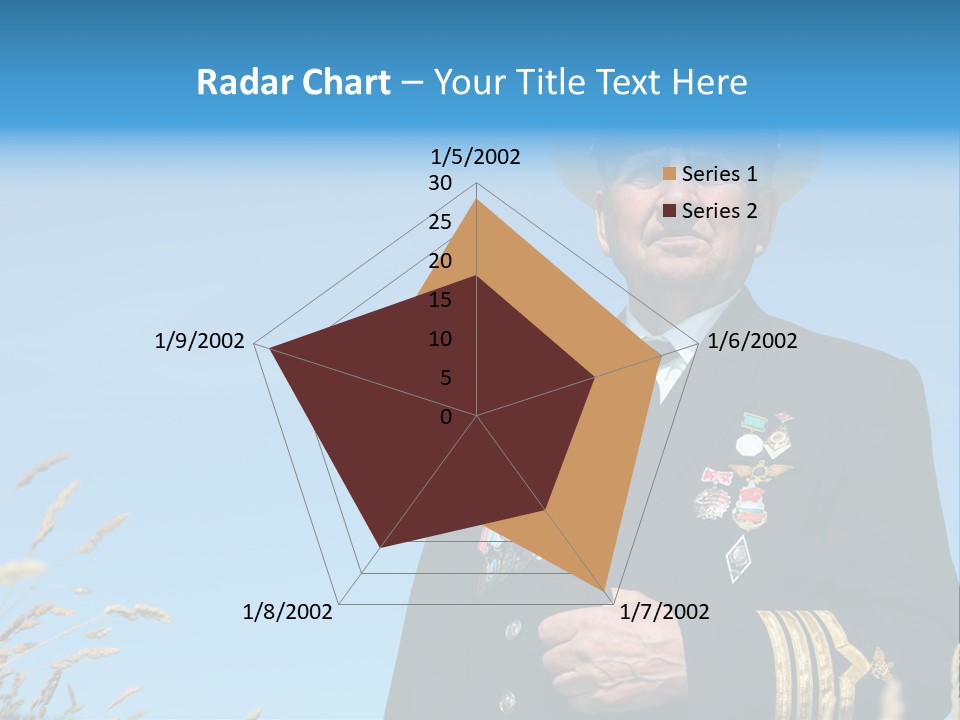 Outdoor Captain Pose PowerPoint Template