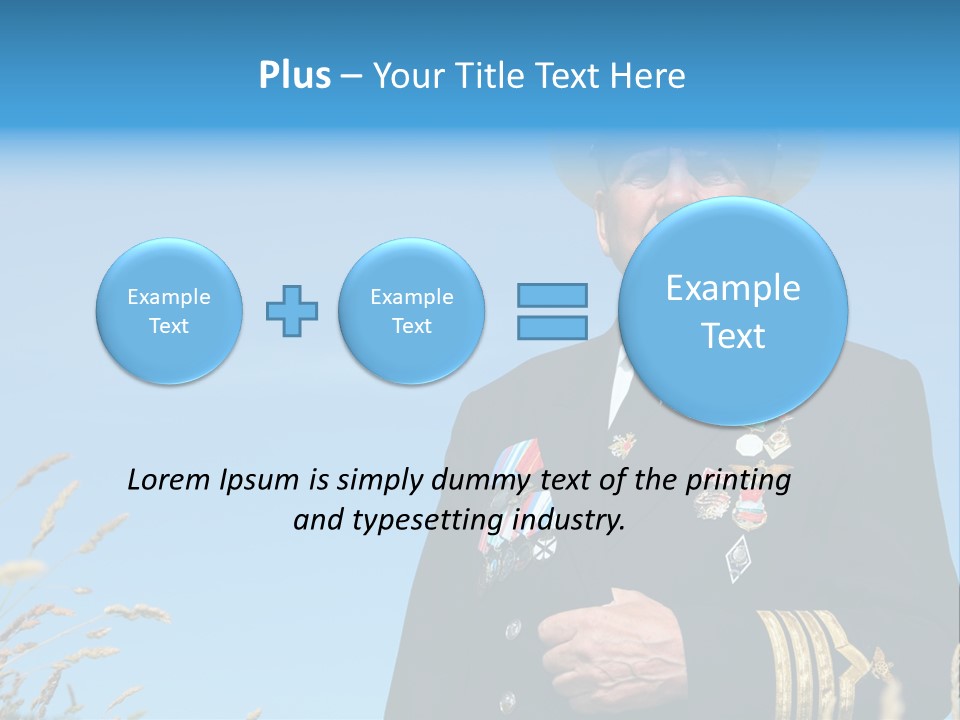 Outdoor Captain Pose PowerPoint Template