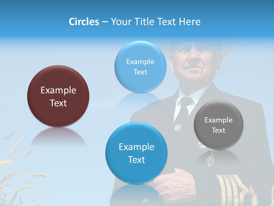 Outdoor Captain Pose PowerPoint Template