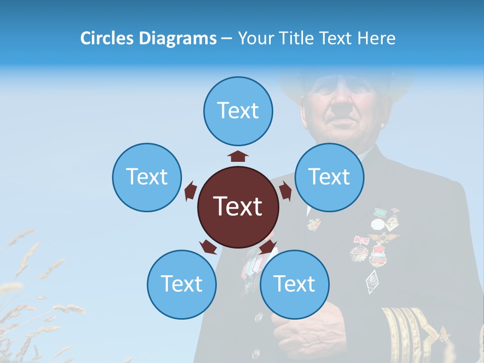 Outdoor Captain Pose PowerPoint Template